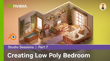 Creating Low Poly Bedroom in Blender w/ Nourhan Ismail Part 7: Finishing Touches