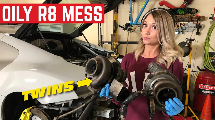 Oil FILLED The TURBO After The Piston Cracked On My CHEAP Twin Turbo Audi R8