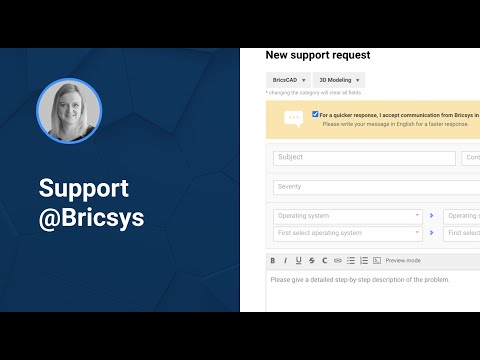 Support @ Bricsys | BricsCAD Help Center