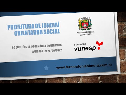 Prefeitura Municipal de Jundiaí - Orientador Social (aplicada em 26/06/2022)