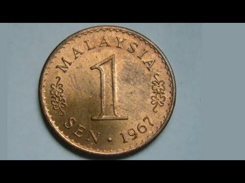 MALAYSIA 1967 1 SEN Coin VALUE