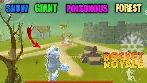Rocket Royale SNOW GIANT AND POISONOUS FOREST EVENT - Android gameplay #34