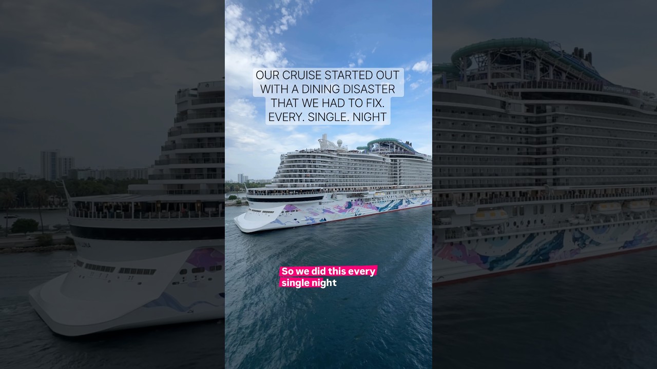 Our #cruise started with a dining disaster that we had to fix. Every. Single. Night. #travelvlog