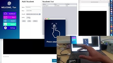 Demo phần mềm điểm danh bằng cảm biến vân tay điện dung