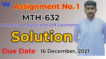 MTH-632 Assignment No. 1 Correct Solution 100% | Fall 2021 |MTH632 Complete Solution By Usama Rajput