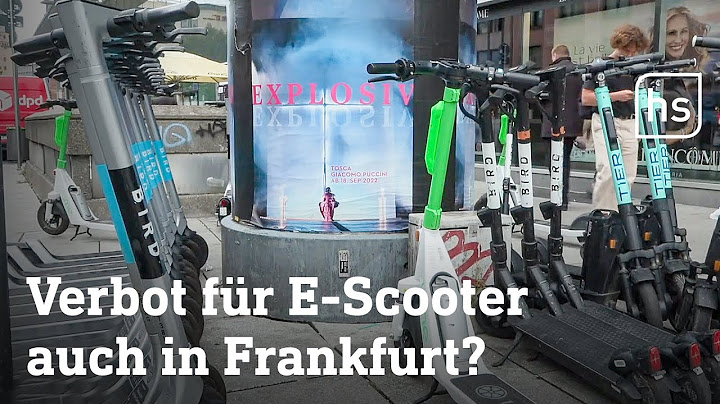Paris will Elektroroller abschaffen - wie finden die Frankfurter das? | hessenschau