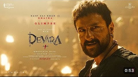 Saif Ali Khan Is Bhaira | Glimpse | Devara Part - 1 | NTR | Janhvi | Koratala Siva | Anirudh |