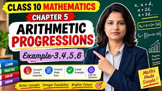 Example-3,4,5,6 Chapter-5 Class-10 Arithmetic Progressions
