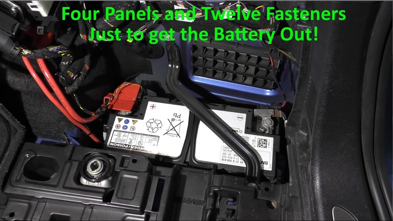 Bmw F31 Wagon Battery Access - Youtube