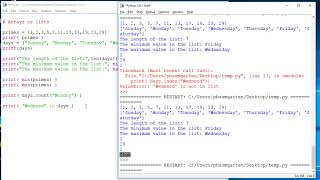 Learning Python 07: Lists (arrays)