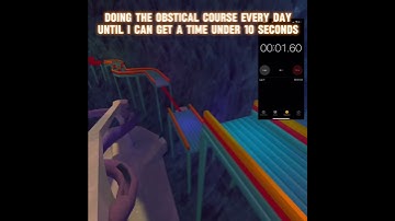 Doing the obstacle course every day until I get a time under 10 seconds #vr #gtag #shorts