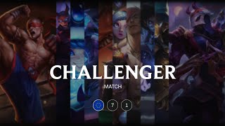EUW Challenger match 71 - 7117 LP 70 kills
