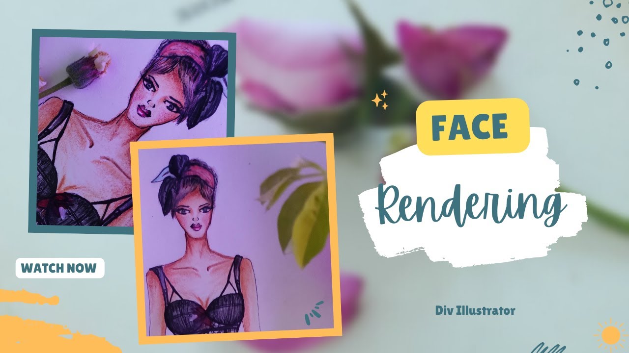 Face Rendering | Fashion Illustration | How to draw the Face | Fashion ...
