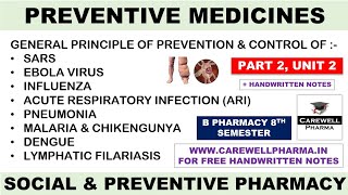 General principle of prevention and control of disease || P 2 Unit 2 | SPP 8th sem | Carewell Pharma