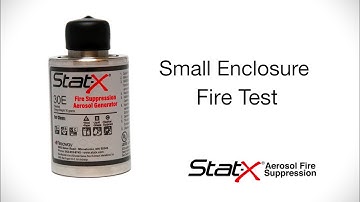 Stat-X® Fire Suppression 30E Small Enclosure Fire Test                                 www.statx.com