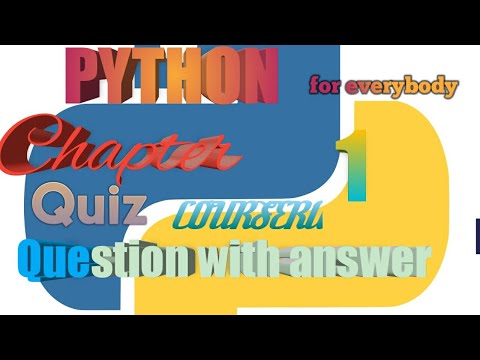Coursera :- Chapter 1 quiz //Python programing for everybody chapter 1 quiz question with answer