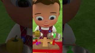 #Shorts Little Babies Learning Vegetables Names With Vegetables Cart | Kids Learning Videos