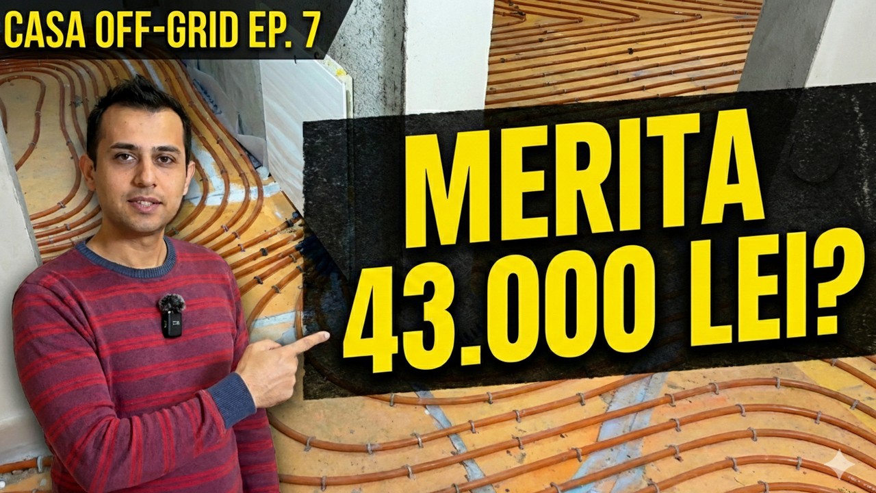 Casa off-grid ep.7  Incalzirea in pardoseala cu pompa de caldura