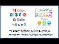 Free Office Suite Review - Including Microsoft Word / Excel / Apple iWork / GSuite and LibreOffice.