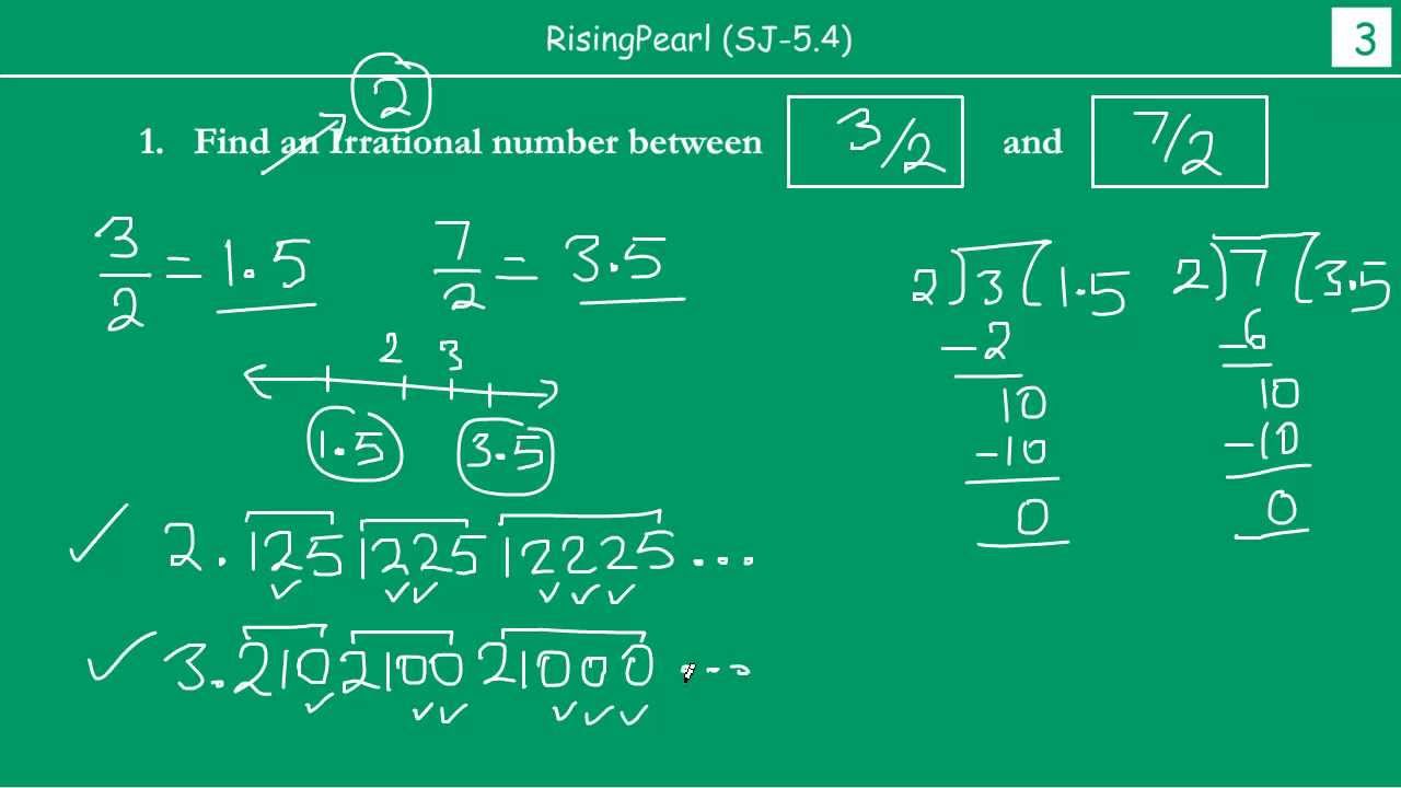How To Find Rational And Irrational Numbers