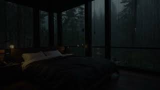 Rain on the Bedroom Window Ensures Sleep in Just a few Minutes | Peace and Tranquility Ambience