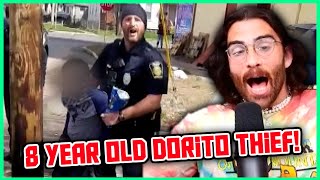 Hasanabi Reacts to 8 Year Old Arrested For Stealing Doritos! | HOGWATCH