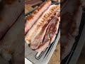 Cooking sausage and bacon on an IRON! #food #funnycooking #cooking