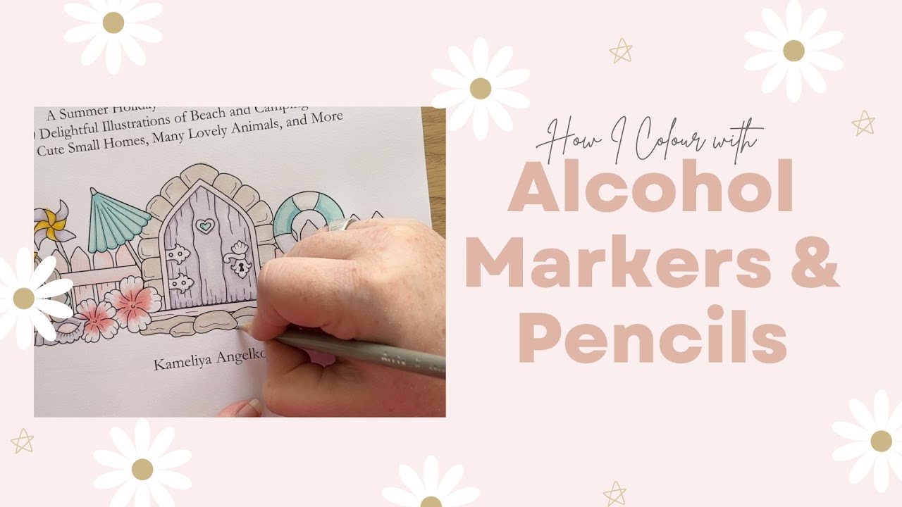Coloring with art markers 🍎 #coloring #coloringbook #coloringin #alco