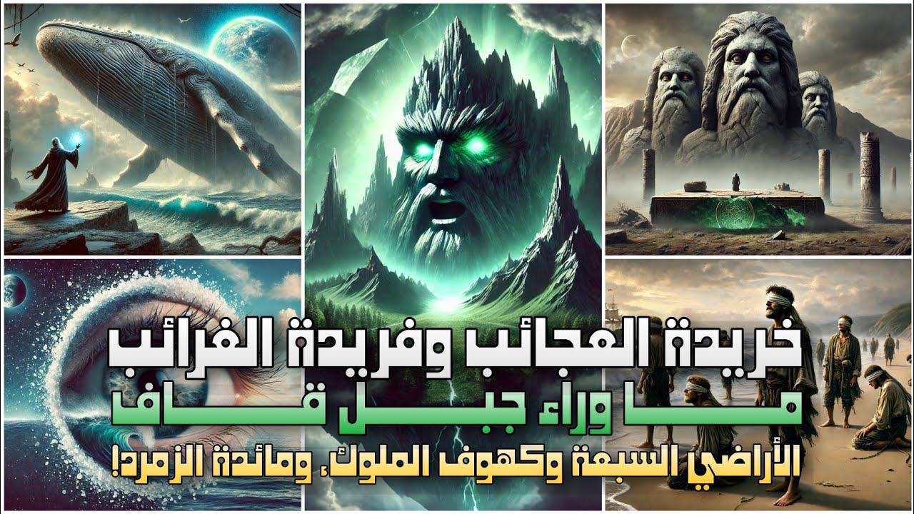 خريدة العجائب - ما وراء جبل قاف | أسرار الأرض السبعة وكهوف الملوك، يأجوج ومأجوج ومائدة الزمرد!