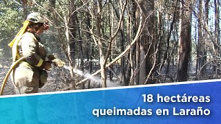 18 hectáreas queimadas en Laraño