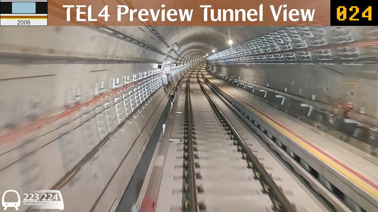 [TEL4 Preview Tunnel View] SMRT KSF CT251 [2006] (TE23) Tanjong Rhu ...