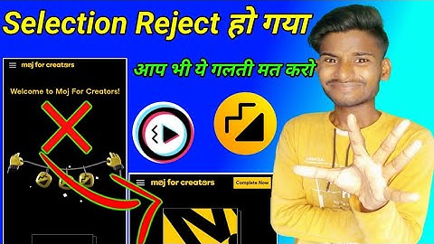 moj for creators selection reject || mfc selection hat gaya || moj app mfc proglme || moj lite mfc ?