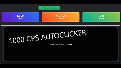 How to Make AutoClicker 500CPS (Model O Mouse)