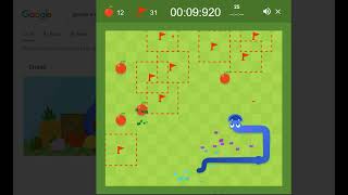 [Speedrun] Google Snake - Minesweeper, Slow, 5 apples, Standard - 22.084