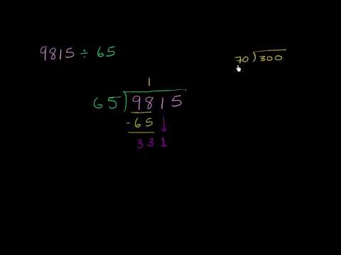 Video: Hvordan laver man lang division med 3-cifrede divisorer?