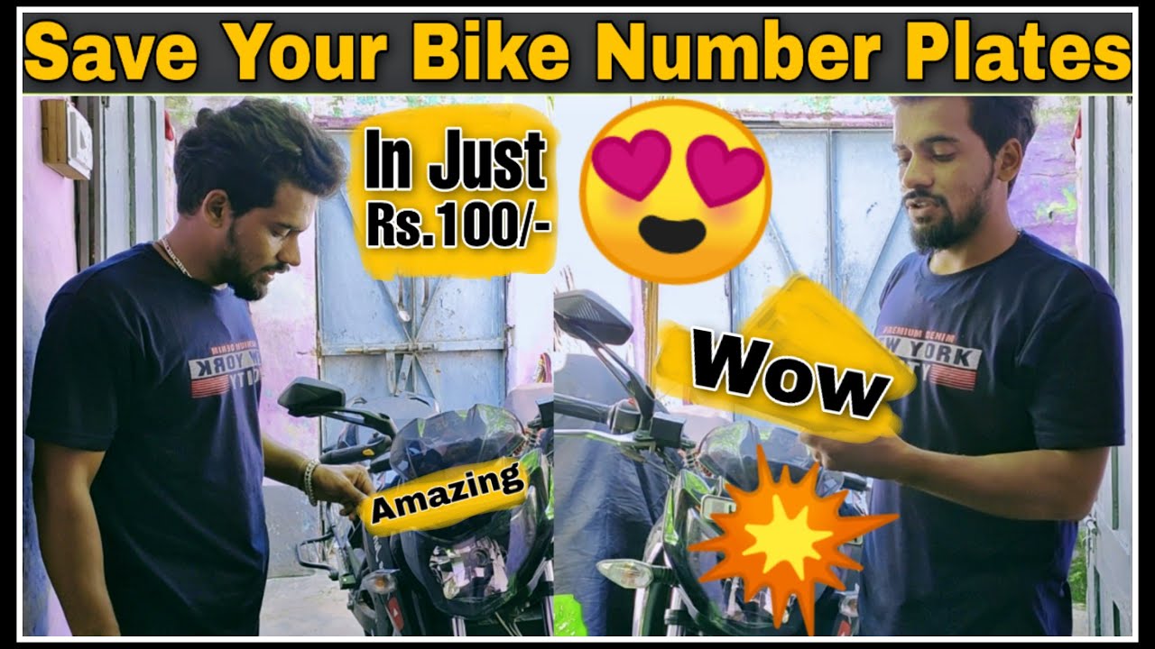 This Product Will Save Your Bike's Number Plates🤗Protect Bike Number Plates In Just Rs 100😍