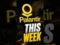 Palantir Stock Price This Week
