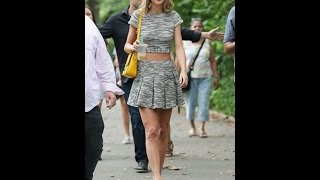 Taylor Swift with male friend walking through Central Park