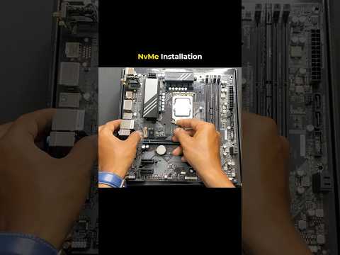 NvMe Installation on Gigabyte Motherboard #shorts