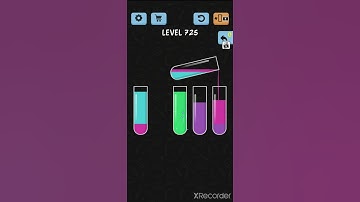 solve and solution water color sort game level 725