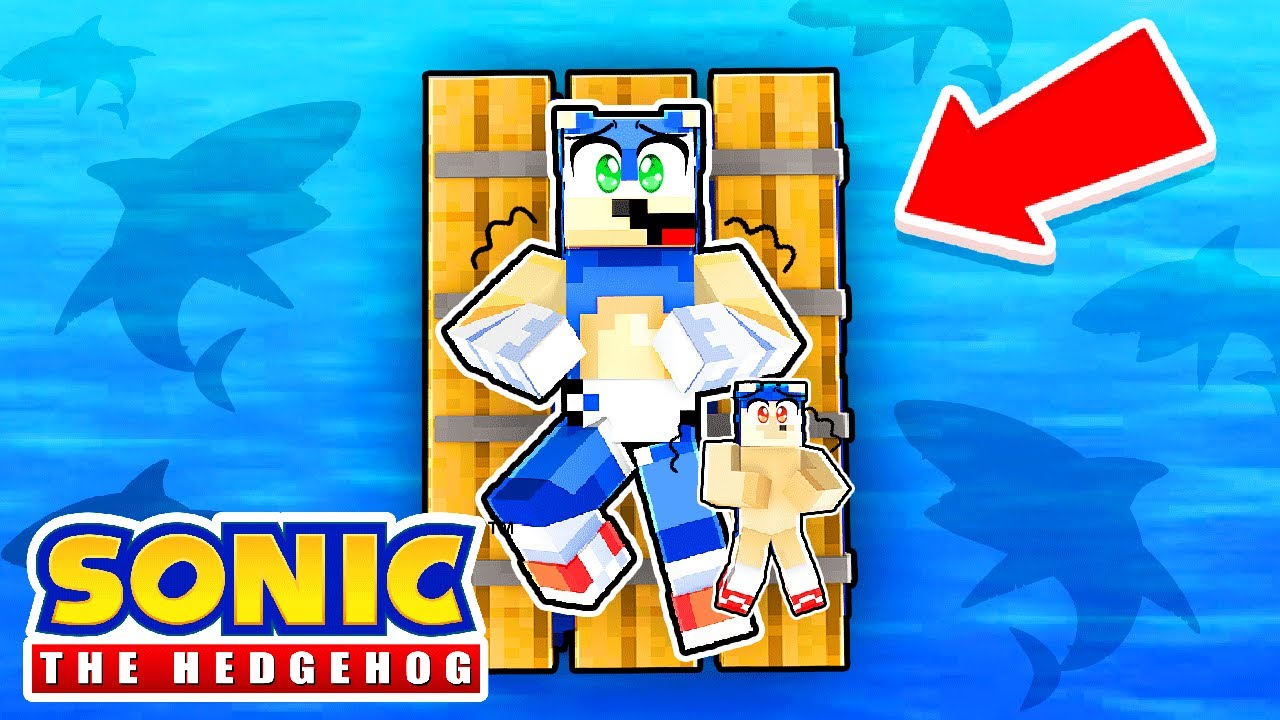 Baby Sonic Trapped on a RAFT! | Minecraft Sonic The Hedgehog 3 | [72]
