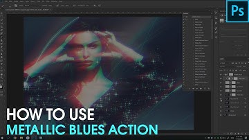 How to Use Sparkle Photoshop Actions / Metallic Blues