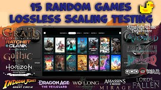 15 Random Games on Steam Deck – Lossless Scaling Testing: LSFG