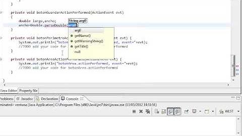 Calcular el perimetro y el area de un rectangulo en Eclipse Java