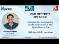 Opening Note | Keynote - PostgreSQL: Empowering AI/ML Innovation in the Open-Source Era by Sandeep K