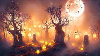 Halloween Day Eyes Of Jack O' Lanterns  With Relaxing Halloween Music, Scary And Spooky Sounds