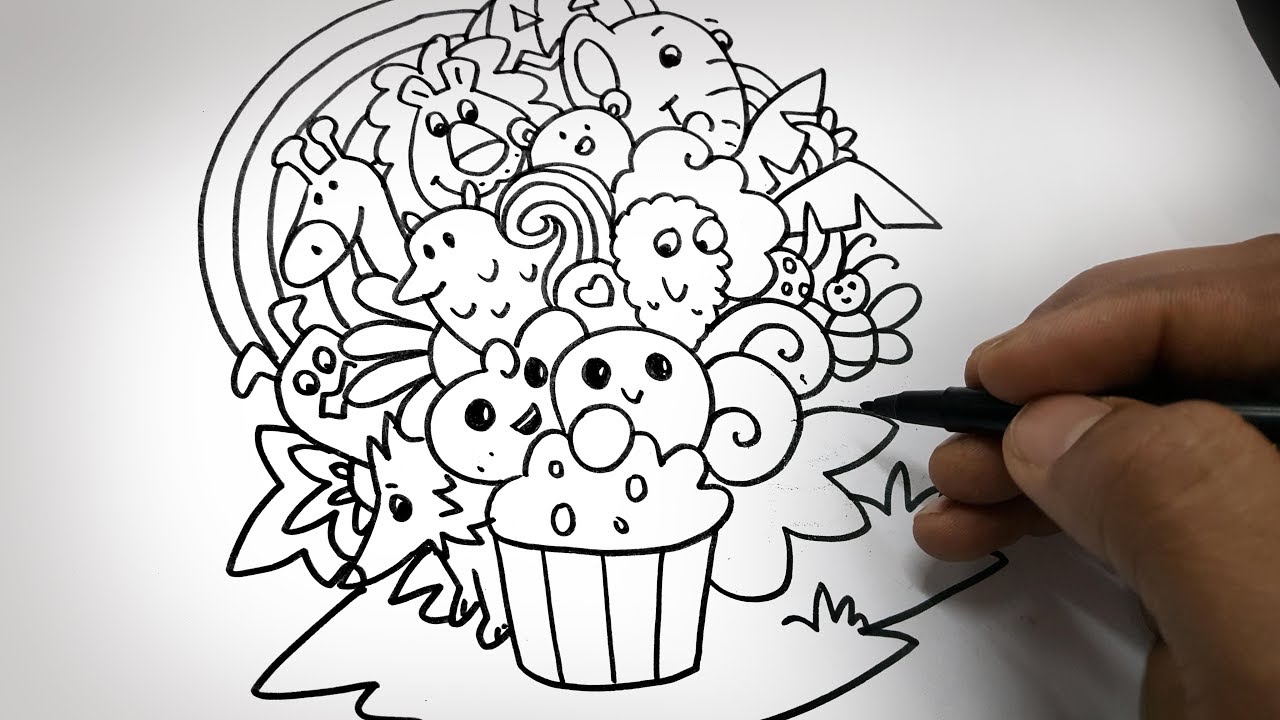 easy Doodle Art Drawing For Kids