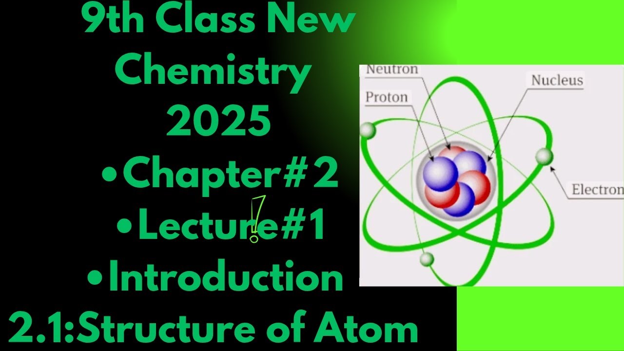 Topic 2.1:Structure of Atom|Introduction|Chp#2|Lec#1|9th Class New ...