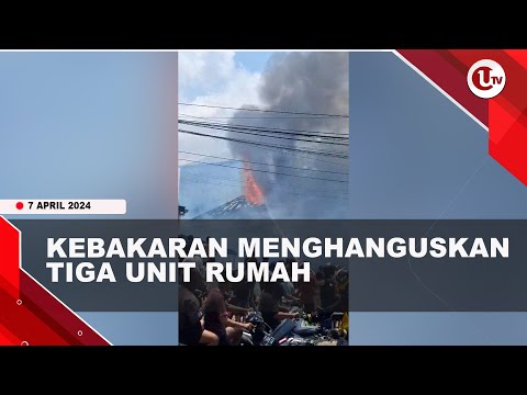 3 RUMAH SEMI PERMANEN HANGUS TERBAKAR DI TANJUNGPINANG | U-NEWS