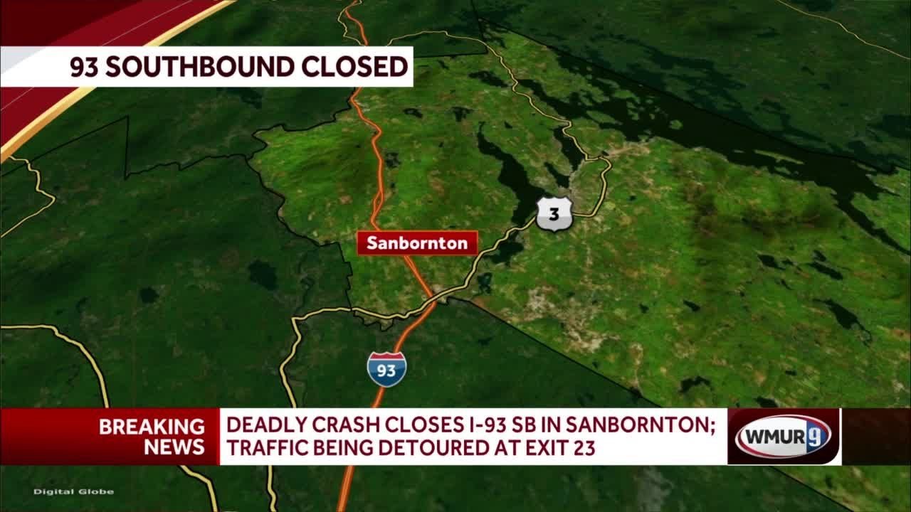 Deadly crash leads to closure of I93 South in Sanbornton YouTube